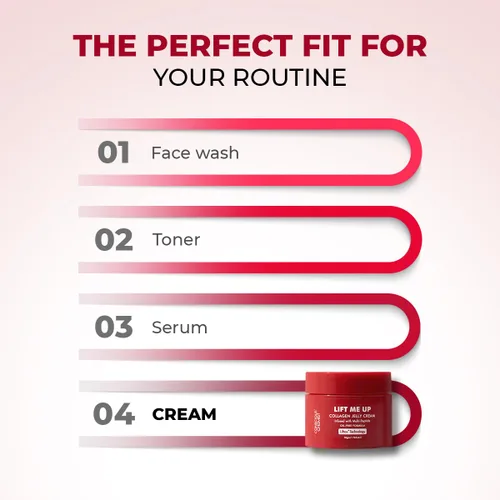 Vista 8 de Conscious Chemist Crema facial de gelatina de colágeno niacinamida y colágeno hidrolizado alimentado por 6 péptidos y tecnología Liftox Flacidez