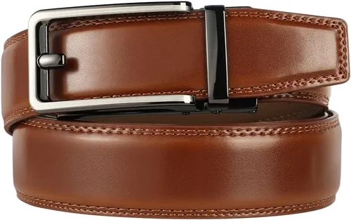 Vista 2 de Lavemi - Cinturón de cuero con hebilla automática, con elegante caja de regalo
