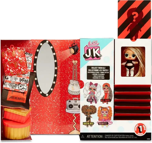 Vista 5 de L.O.L. Surprise! JK Mini Fashion Doll MC Swag con 15 sorpresas, incluyendo trajes de muñeca de vestir, accesorios exclusivos, regalos para niñas