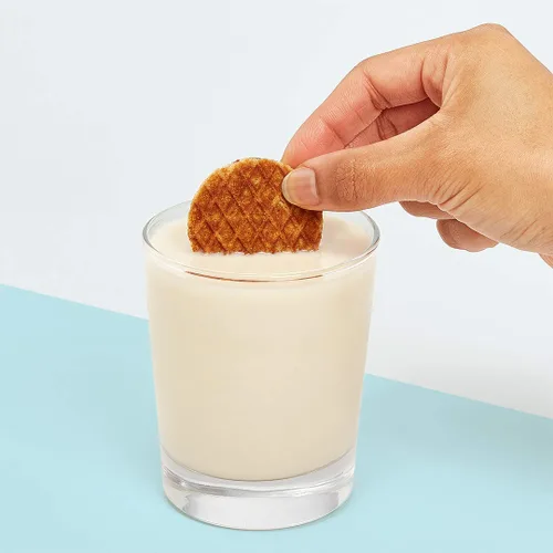 Vista 8 de Rip Van Wafels Stroopwafel Mini Dutch Caramel & Vanilla - Bocadillos bajos en carbohidratos (3 g de carbohidratos netos) - Bocadillo sin OMG - Apto