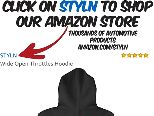 Vista 4 de Sudadera con capucha Wide Open ThroTTLES, Negro