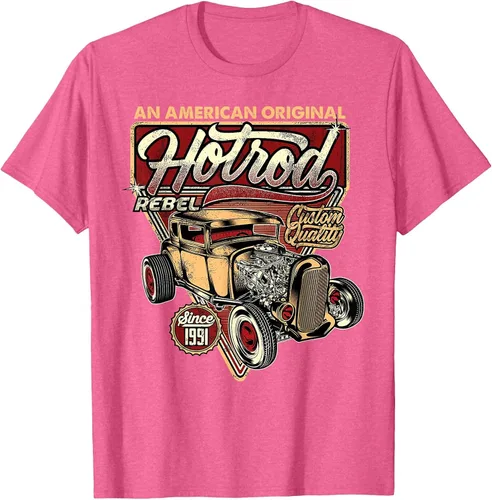 Vista 75 de Camiseta vintage Hot Rod Speed and Power para hombre Asphalt Grey