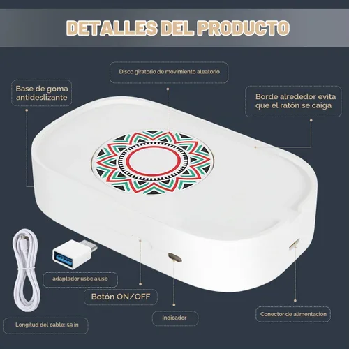 Vista 2 de Mouse Jiggler, simulador de movimiento de mouse indetectable para despertar de computadora portátil, mantiene la PC activa, sin software, sin