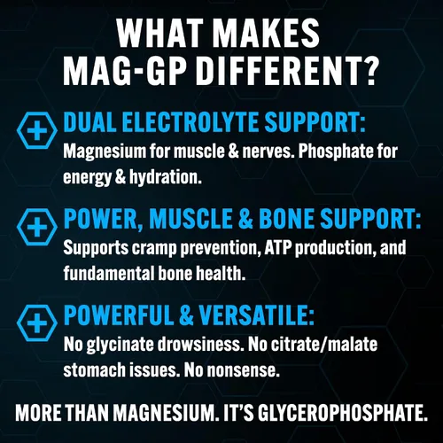 Vista 3 de PEScience Mag-GP, polvo de quelato de glicerofosfato de magnesio, 60 porciones, alta absorción, sueño mejorado, calmante, alivio del estrés