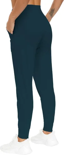 Vista 4 de THE GYM PEOPLE - Pantalones deportivos ajustados para mujer, ligeros, para entrenamiento, yoga, correr y descanso