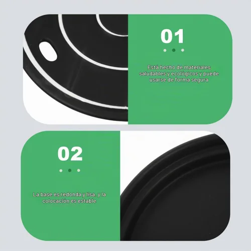 Vista 4 de Cabilock Dry Ice - Plato de sushi de 10 pulgadas redondo japonés para servir sashimi Geta, bandeja de plástico para servir alimentos secos para uso