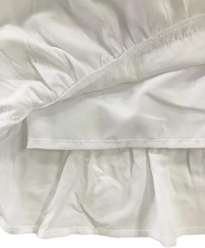 Vista 6 de Vestido de verano para mujer, sin tirantes, vestido de playa con volantes