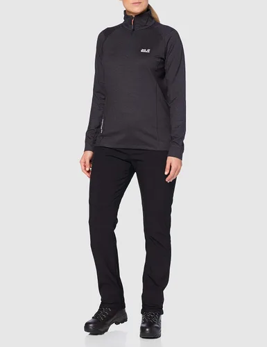 Vista 2 de Jack Wolfskin Mujeres Snow Sky Halfzip W, Ébano, XL