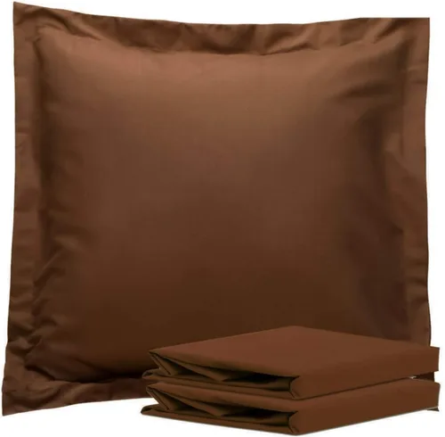 Vista 70 de NTBAY Fundas de almohada estándar, paquete de 2 fundas de almohada de microfibra cepillada de 20 x 26 pulgadas, súper suaves y acogedoras