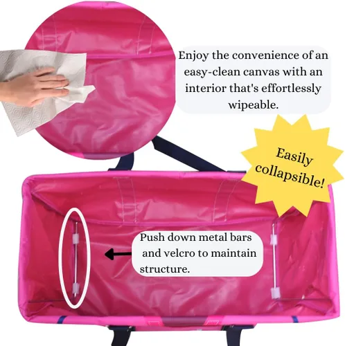 Vista 334 de NGIL Bolsa de comestibles reutilizable extra grande plegable de gran tamaño para comestibles, almacenamiento, picnic, playa, Estampado