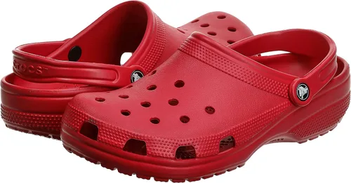 Vista 2 de Crocs Zuecos clásicos para hombres y mujeres con dijes Jibbitz paquete de 5 unidades pimientaHappy Holidays 13 mujeres 11 hombres