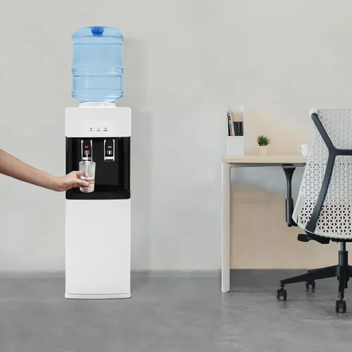 Vista 4 de Dispensador de enfriador de agua de carga superior, ajustes de temperatura fría y ambiente, dispensador de agua independiente de ahorro de energía