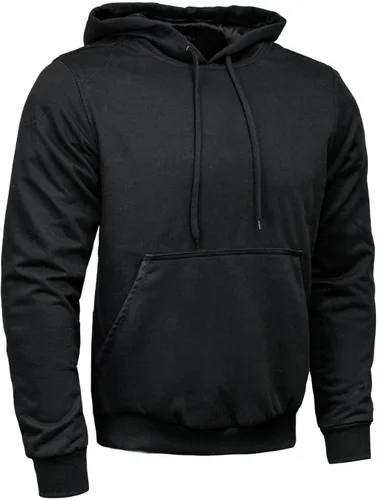 Vista 14 de Milwaukee Leather Sudadera con capucha protectora para hombre - Aramida reforzada con armadura de hombro y codo CE Grpm1788-negro