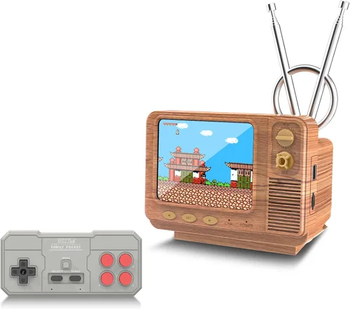 Vista 9 de Consola de juegos retro - 42 JALECO + 168 juegos clásicos, inalámbrico 2.4G de 2 jugadores, pantalla IPS de 3.0 pulgadas, expansión de tarjeta TF