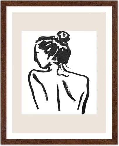 Vista 121 de Poster Master Faces Poster - Retro Women Print - Portrait Art - Sketch Illustration - Abstract Artwork - Woman Design - Chic Boho Design - Great