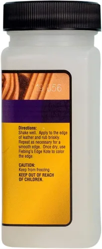 Vista 2 de Fiebing's Gum Tragacanth (4 onzas) – Bruñidor de cuero para preparar un acabado de borde suave y liso – Fórmula de grado profesional a base de agua