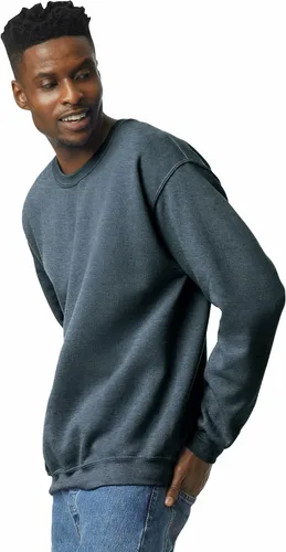 Vista 2 de Gildan Sudadera con Cuello Redondo de Forro Polar Unisex para Adultos, Estilo G18000, Paquete Múltiple
