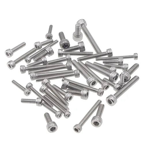 Vista 4 de Metric M2 M2.5 M3 304 - Juego de tornillos de cabeza hexagonal de acero inoxidable Pernos Allen M2/M2.5/M3 6/8/10/16/0.787 in para PCB Electrónica