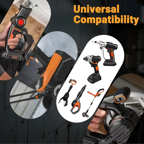 Vista 7 de Shentec Batería de 3.0Ah 18V y 20V compatible con Worx WA3512 WA3511 WA3512.1, también compatible con batería de iones de litio de 20V WA3520