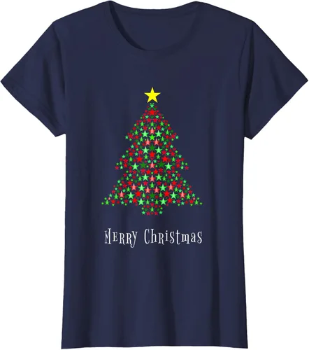 Vista 37 de Celebración del árbol de Navidad - Feliz Navidad - Camiseta de Navidad