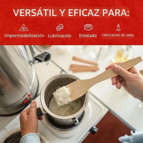 Vista 3 de Blended Waxes, Inc. Cera de parafina multiusos para hacer velas, pastillas a granel fáciles de usar, ideal para lubricar, impermeabilizar, enlatar
