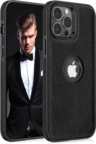 Vista 8 de LOHASIC Funda de cuero para iPhone 13, funda delgada para hombres y mujeres Marrón vintage