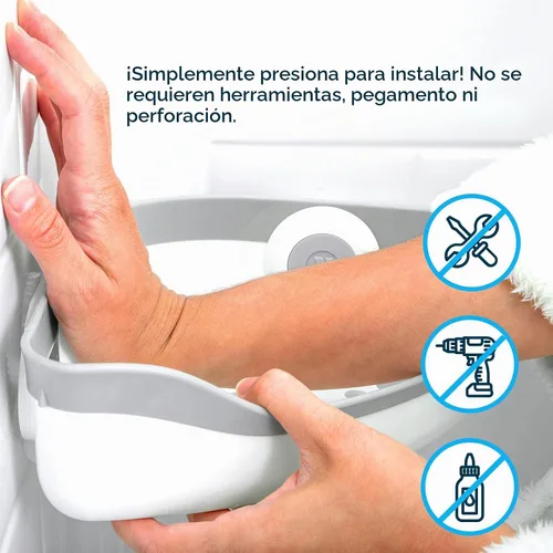 Vista 2 de SlipX Solutions Organizador de ducha con ventosa de esquina, soporta hasta