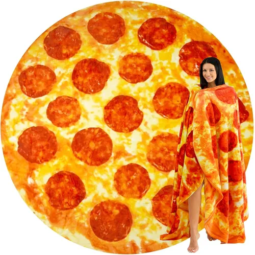 Vista 12 de Zulay - Manta extra grande de tortilla de burritos, envuélvete como un taco gigante. Manta novedosa de doble cara, divertida y ultra acogedora