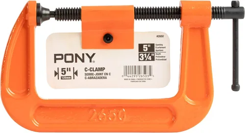 Vista 6 de Pony Jorgensen 2650 Abrazadera C de 5 pulgadas, naranja