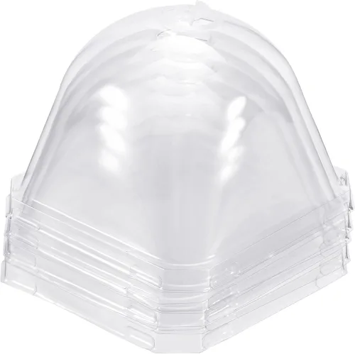 Vista 6 de PATIKIL Cúpula de humedad para plantas de 2.7 pulgadas, 5 piezas cuadradas de plástico para jardín, cúpula reutilizable para protección contra