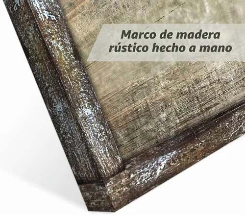 Vista 2 de Arte de pared de madera de caballo corriendo, imagen rústica de vida