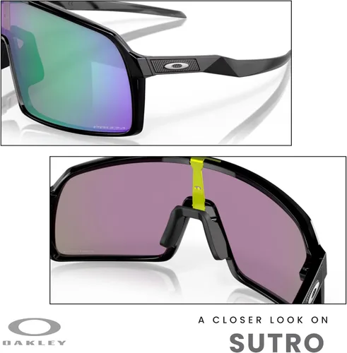 Vista 123 de Oakley Sutro OO9406 / OO9462 - Lentes de sol para hombre, kit de correa de accesorios, bolsa de microfibra