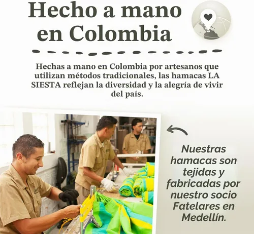 Vista 9 de LA SIESTA Brisa - Hamaca clásica colgante, hecha a mano, resistente a la intemperie, resistente a roturas para relajación en interiores y Almendra