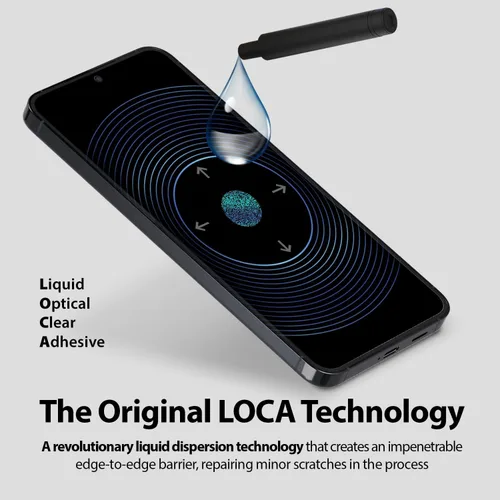 Vista 5 de DOME GLASS Whitestone [Auténtica cobertura completa] Protector de pantalla de vidrio templado para Galaxy S24 Plus con lámpara UV [2 unidades]