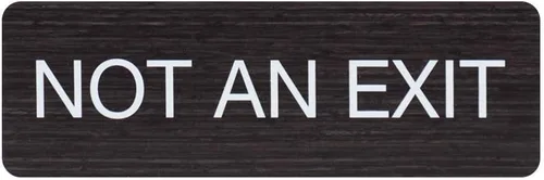 Vista 27 de SBLABELS Authorized Personnel Only - Letrero adhesivo para puerta y pared para restaurantes y pequeñas empresas, 3 x 9 pulgadas, color gris ceniza