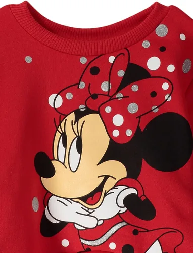 Vista 7 de Disney Conjunto de sudadera y leggings de forro polar de Minnie Mouse para niños grandes