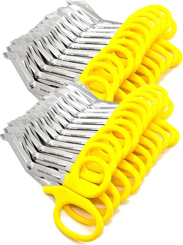 Vista 6 de Juego de 24 tijeras paramédicas EMT de 7.25 pulgadas, hechas de acero inoxidable de alta calidad, regalo ideal para EMT, enfermeras, médicos