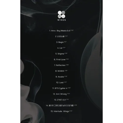 Vista 5 de BANGTAN BOYS 2nd KPOP BTS WINGS Vol. 2 Álbum [Versión W] CD + póster oficial plegado + libro de fotos + tarjeta de fotos + regalo adicional