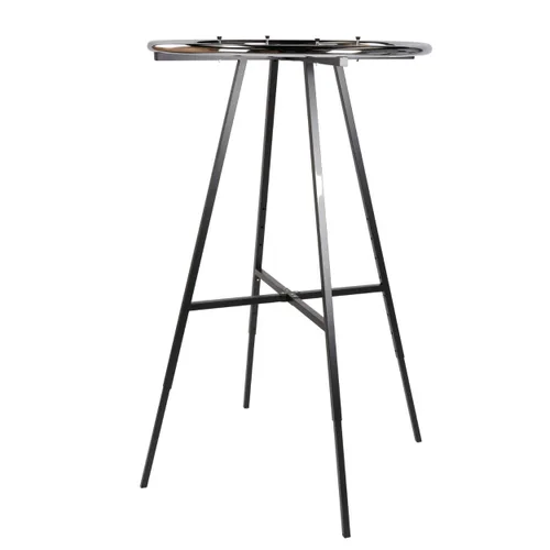 Vista 6 de SSWBasics Perchero redondo negro, perchero de ropa de 36 pulgadas de diámetro, altura ajustable de 48 a 72 pulgadas en incrementos de 3 pulgadas
