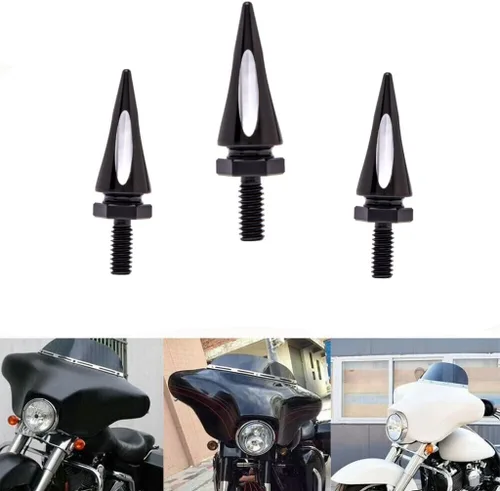 Vista 2 de Conjunto de tornillos y clavos para carenado de parabrisas compatible con Harley Touring Ultra Limited Electra Glide Street Glide FLHX 1996-2013