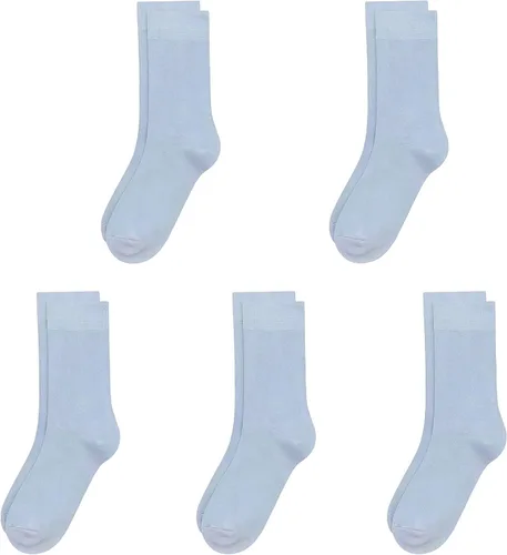 Vista 10 de SERISIMPLE Calcetines de bambú de viscosa para niños, calcetines escolares antiolor para niños y niñas, uniforme, ligeros, con costuras planas, 5