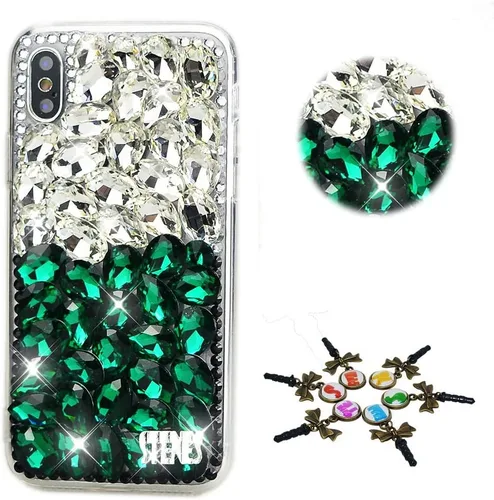 Vista 5 de Sparkle Case compatible con Samsung Galaxy Z Flip 2 5G - Elegante - Funda 3D hecha a mano con diamantes de imitación de diamantes de imitación