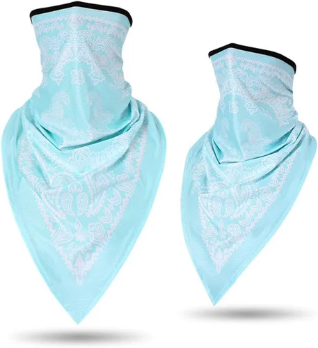 Vista 4 de Pañuelos para la cabeza, secado rápido, protección UV, resistente al viento, multifuncional, estampado de cachemira