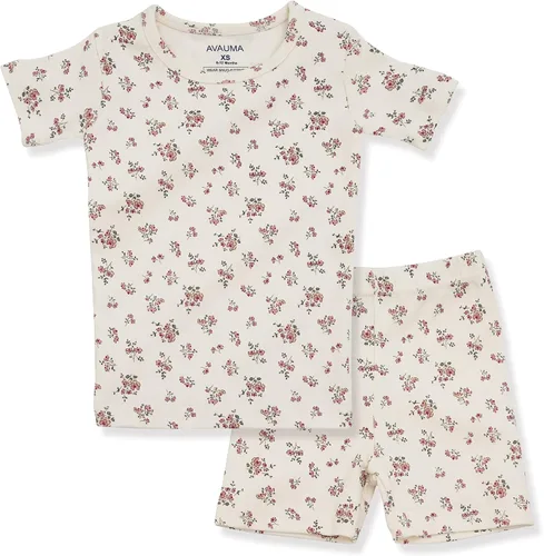 Vista 71 de AVAUMA Conjunto de pijama de algodón para bebés y niñas de 6 meses a 7 años