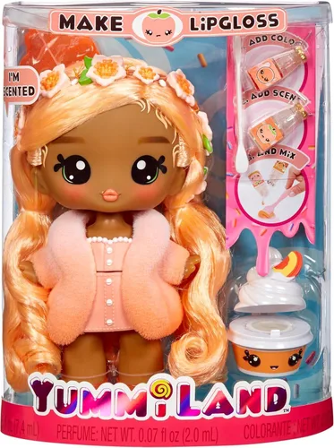 Vista 2 de Yummiland Muñeca grande + Lipgloss Mascota - Melocotón