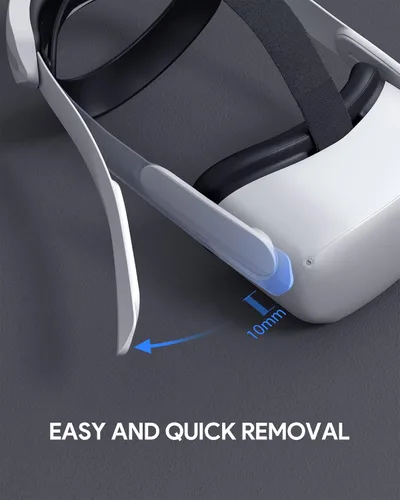 Vista 9 de AUBIKA Head Strap with Battery for MetaOculus Quest 2 Extend PlaytimeCounter BalanceFast Charging Adjustable Elite Strap Replacement Accessories
