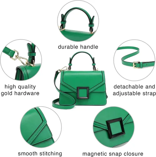 Vista 5 de Top Handle Satchel Handbag H2086