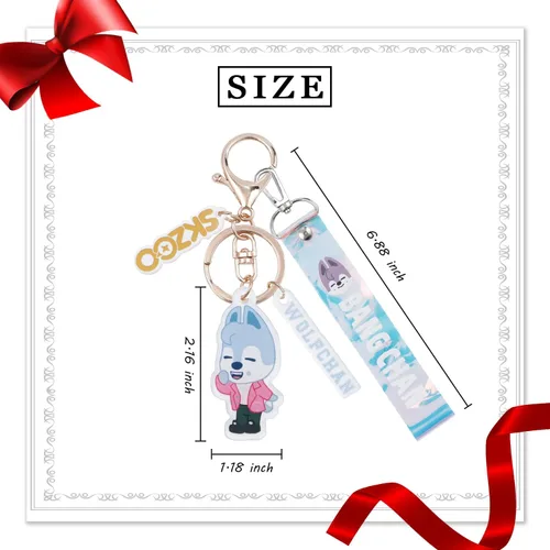 Vista 2 de G-Ahora 2pcs Stray Keychain Keyring Stray Gift Set