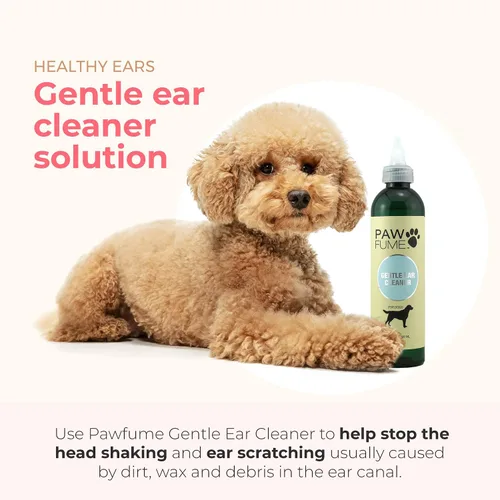 Vista 3 de PAWFUME Premium Grooming Dog Spray (lavanda) + limpiador de oídos para perros