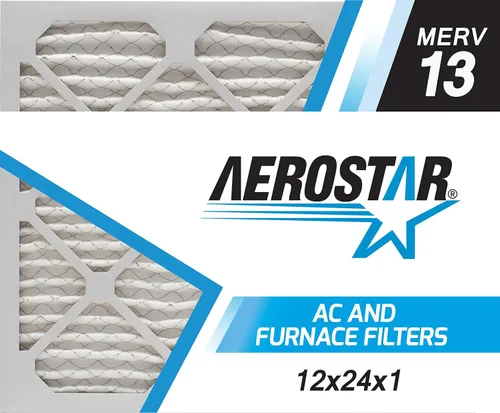 Vista 9 de Aerostar Filtro de aire MERV 8 de 12 x 24 x 1, 4 unidades, tamaño real (11.75 x 23.75 x 0.75), HVAC, aire acondicionado y filtro de horno que